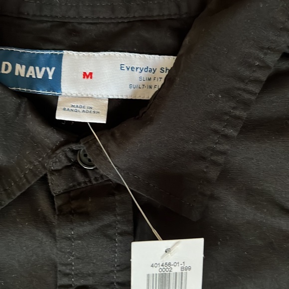 NWT Black Button down Shirt - Picture 2 of 2